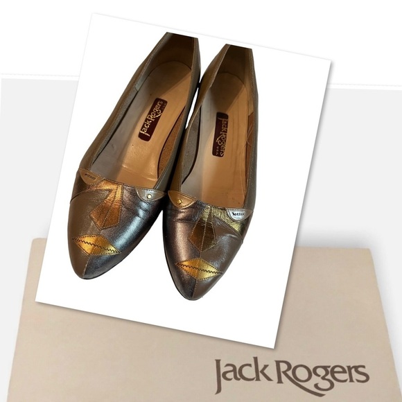 Jack Rogers Vintage Women’s Sz 7.5 Heels 3 Dimensional Face Graphic shoes - Picture 1 of 9